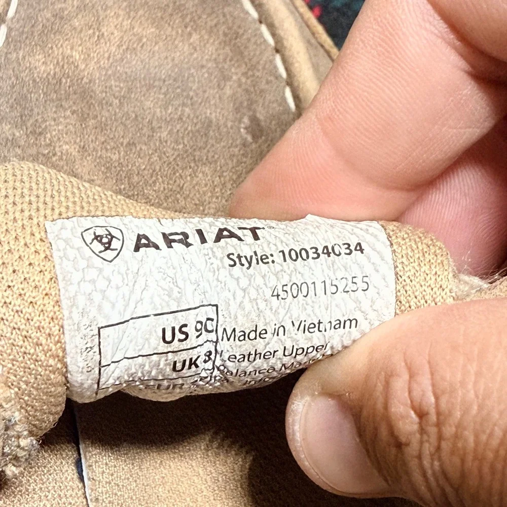 Ariat Boots Cruiser Chukka Western Brown Suede Kids Size 9C